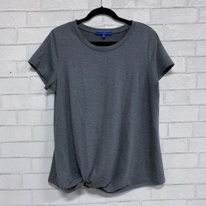 Apt 9 Brand Tee with front knot - Gray - XL